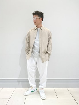 「GOLDWIN（ゴールドウィン）のアイテム（スウェットパンツ）」を使った、中村 昇吾さん（メンズ・167cm）の冬コーディネート