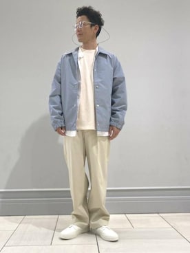 「RECOMMEND  ITEM STYLING」｜「アイテム（ブルゾン）」を使った、中村 昇吾さん（メンズ・167cm）の春コーディネート