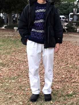 「BURLAP OUTFITTER（バーラップアウトフィッター）のアイテム（ジャケット/アウター）」を使った、tmjfさん（メンズ・177cm）の冬コーディネート