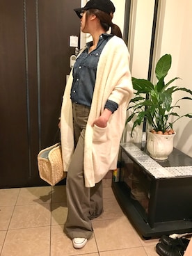「ドラフトリーバイス」｜「アイテム（その他アウター）」を使った、Raikaさん（レディース・164cm）の冬コーディネート