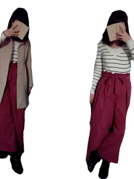 「AS KNOW AS PINKY（アズノゥアズピンキー）のアイテム（その他アウター）」を使った、ひーさん（レディース・154cm）の冬コーディネート