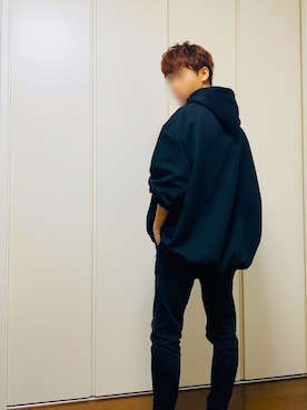 「classicalelf（クラシカルエルフ）のアイテム（パーカー）」を使った、カーリーさん（メンズ・166cm）の秋コーディネート