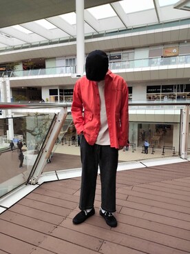 「AVIREX（アヴィレックス）のアイテム（ハンチング/ベレー帽）」を使った、 オオノさん（メンズ・178cm）の冬コーディネート