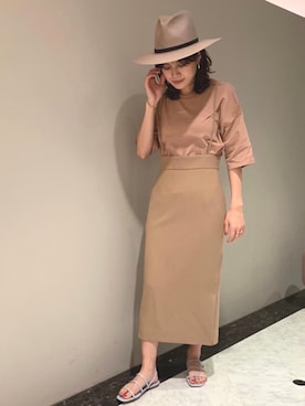 「FONCE（フォンセ）のアイテム」を使った、KANAさん（レディース・160cm）の春コーディネート