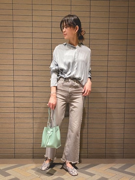 「FONCE（フォンセ）のアイテム」を使った、KANAさん（レディース・160cm）の春コーディネート