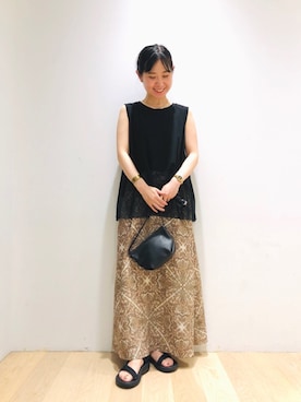 西野きよさん（レディース・152cm）の夏コーディネート