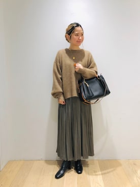 西野きよさん（レディース・152cm）の冬コーディネート