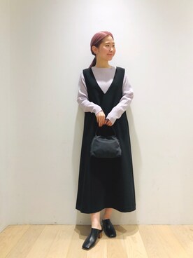 西野きよさん(レディース・152cm)の冬コーディネート