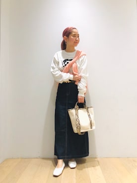 「MASTER&Co（マスターアンドコー）のアイテム（トップス）」を使った、今日の西野さん（レディース・152cm）の冬コーディネート