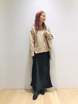 西野きよさん（レディース・152cm）の冬コーディネート