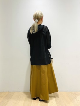 「URBAN RESEARCH（アーバンリサーチ）のフードシアーニット（ニット/セーター）」を使った、西野きよさん（レディース・152cm）の夏コーディネート