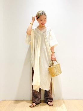 西野きよさん（レディース・152cm）の夏コーディネート