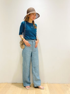 西野きよさん（レディース・152cm）の夏コーディネート