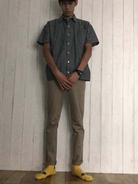 「HOMLESS（ホームレス）のアイテム」を使った、Keito Takada♛︎❥さん（メンズ・183cm）の夏コーディネート