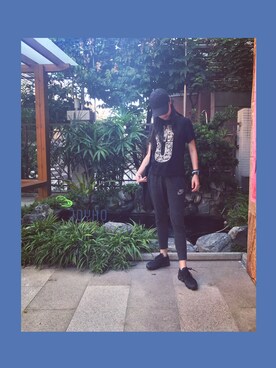 「ADER（アデル）のアイテム（帽子）」を使った、joyhzcさん（レディース・160cm）の夏コーディネート