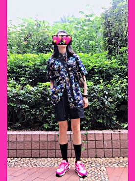 「アイテム（カーゴパンツ）」を使った、joyhzcさん（レディース・160cm）の夏コーディネート