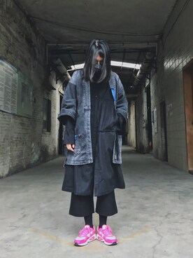 「CHEVIGNON（シェビニオン）のアイテム（ジャケット/アウター）」を使った、joyhzcさん（レディース・160cm）の春コーディネート