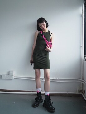 「CLOT（クロット）のアイテム（バッグ）」を使った、joyhzcさん（レディース・160cm）の夏コーディネート