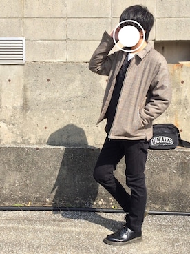 「grn（ジーアールエヌ）のアイテム（ジャケット/アウター）」を使った、K aiさん（メンズ・166cm）の冬コーディネート
