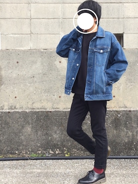 「Dr. Martens（ドクターマーチン）のDr.Martens / ドクターマーチン 1461 3EYE GIBSON SHOE 3ホール ギブソン シューズ ブーツ（ブーツ）」を使った、K aiさん（メンズ・166cm）の春コーディネート