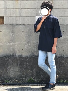 「Dr. Martens（ドクターマーチン）のDr.Martens / ドクターマーチン 1461 3EYE GIBSON SHOE 3ホール ギブソン シューズ ブーツ（ブーツ）」を使った、K aiさん（メンズ・166cm）の夏コーディネート