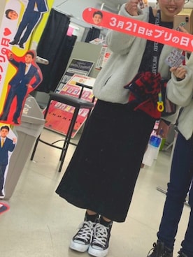 「AS KNOW AS plus（アズノゥアズプラス）のアイテム（ブルゾン）」を使った、Mayuさん（レディース・162cm）の春コーディネート