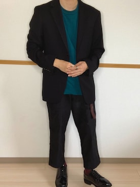 「ROTHCO（ロスコ）のアイテム（シューズ）」を使った、あとむさん（メンズ・165cm）の秋コーディネート