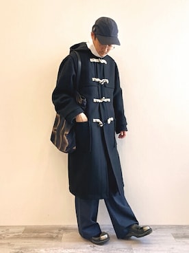 「アイテム（ダッフルコート）」を使った、JOSEPH_STUDIO_MEN_OFFICIALさん（メンズ・178cm）の秋コーディネート