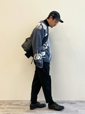 「アイテム（メッセンジャーバッグ）」を使った、JOSEPH_STUDIO_MEN_OFFICIALさん（メンズ・178cm）の冬コーディネート