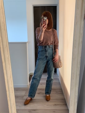 「ハイウエストストレートジーンズ」｜kanakoさん（レディース・150cm）の夏コーディネート