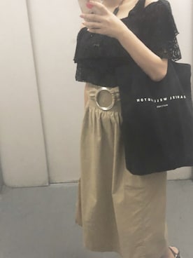 「Lattice（Lattice）のアイテム（財布/小物）」を使った、Miyu さん（レディース・158cm）の夏コーディネート