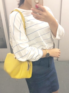 「Lattice（Lattice）のアイテム（財布/小物）」を使った、Miyu さん（レディース・158cm）の秋コーディネート