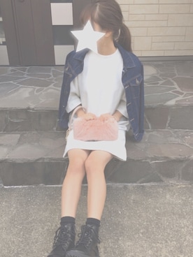 「INGNI（イング）のアイテム（バッグ、ピンク系）」を使った、愛 沙 ٭*さん（レディース・152cm）の秋コーディネート