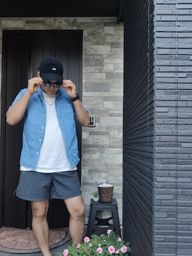 「Afends（アフェンズ）のアイテム（トップス）」を使った、nobutomato3317さん（メンズ・178cm）の夏コーディネート