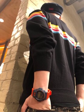 「G-SHOCK」｜「アイテム（キャスケット）」を使った、カンジさん（メンズ・167cm）の春コーディネート