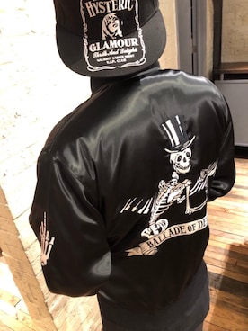 「HYSTERIC GLAMOUR（ヒステリックグラマー）のHYS WHISKY柄 刺繍キャップ（キャップ）」を使った、カンジさん（メンズ・167cm）の春コーディネート