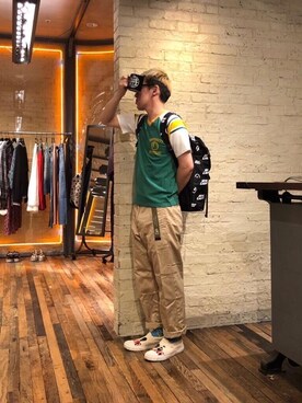 「アイテム（グラス/マグカップ/タンブラー）」を使った、カンジさん（メンズ・167cm）の夏コーディネート