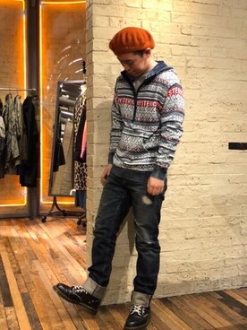 「ベレー」｜カンジさん（メンズ・167cm）の秋コーディネート