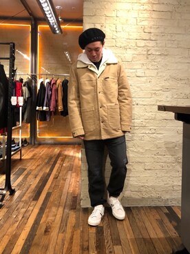 「ベレー」｜カンジさん（メンズ・167cm）の秋コーディネート