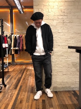 「ベレー」｜カンジさん（メンズ・167cm）の秋コーディネート