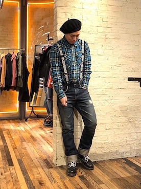 HYSTERIC GLAMOURのアイテムを使った「サスペンダー」のメンズ人気