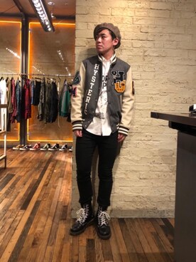 「ベレー」｜カンジさん（メンズ・167cm）の冬コーディネート