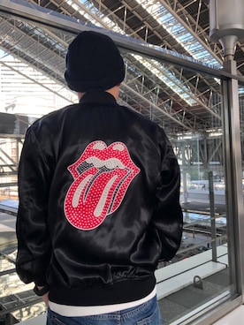 「HYSTERIC GLAMOUR（ヒステリックグラマー）のアイテム（スカジャン）」を使った、カンジさん（メンズ・167cm）の春コーディネート