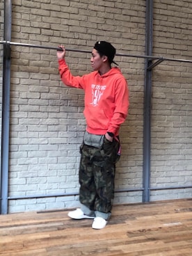 「HYSTERIC GLAMOUR（ヒステリックグラマー）のアイテム（サロペット/オーバーオール）」を使った、カンジさん（メンズ・167cm）の春コーディネート