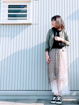 「&sloe（アンドスロウ）のアイテム」を使った、ａｙａさん（レディース・165cm）の春コーディネート