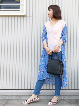 「海」｜「アイテム（スリッポン）」を使った、ａｙａさん（レディース・165cm）の春コーディネート