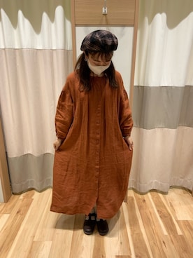 「brimp（ブリンプ）のアイテム」を使った、amiさん（レディース・154cm）の秋コーディネート