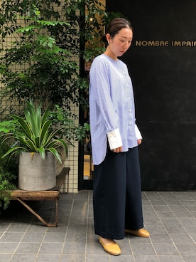 「クレリックシャツ」｜iitsuka.さん（レディース・158cm）の秋コーディネート