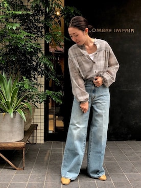 「FIL DE FER（フィルデフェール）のアイテム（パンツ）」を使った、iitsuka.さん（レディース・158cm）の秋コーディネート