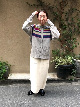 「FIL DE FER（フィルデフェール）のアイテム（スカート）」を使った、iitsuka.さん（レディース・158cm）の秋コーディネート